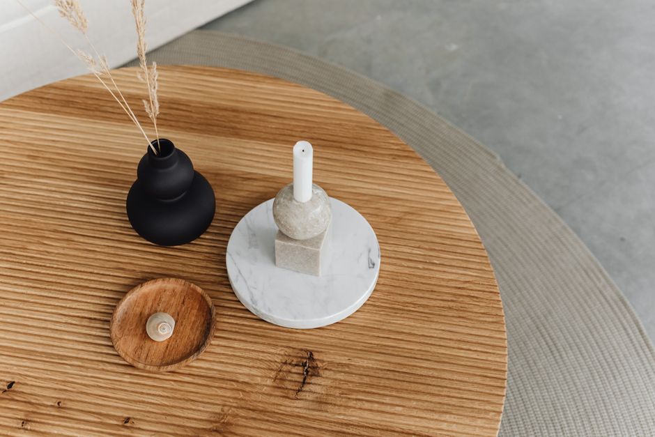 Mesa de centro Tulum de tzalam macizo con canto vivo